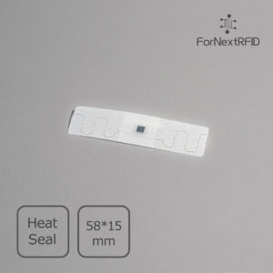 RFID Laundry Label Heat-Sealed UHF UCODE9 58×15mm
