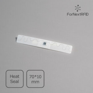 RFID Laundry Label Heat-Sealed UHF UCODE9 70×10mm