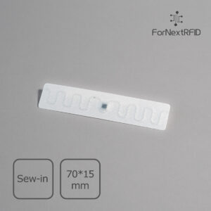 RFID Laundry Label Sew-In UHF UCODE9 70×15mm