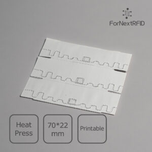 Printable Laundry RFID Label UHF Heat-Press UCODE 9 70×22mm