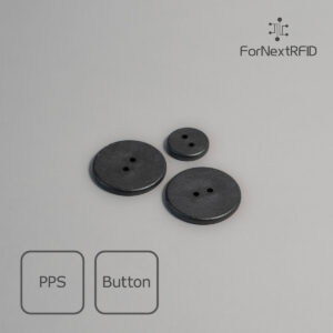 High-Temperature PPS UHF Laundry Button Tag (15/20/30 mm)