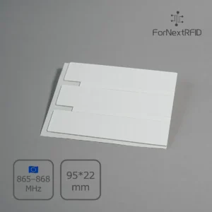 On-Metal RFID Label 95×22mm | Impinj Monza R6-P | ETSI 865–868 MHz | Roll of 500 pcs