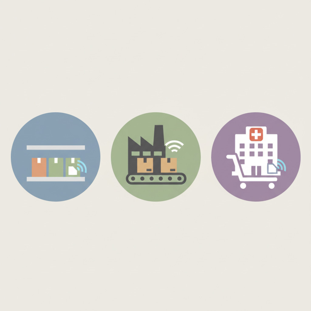 RFID labels in retail manufacturing and healthcare