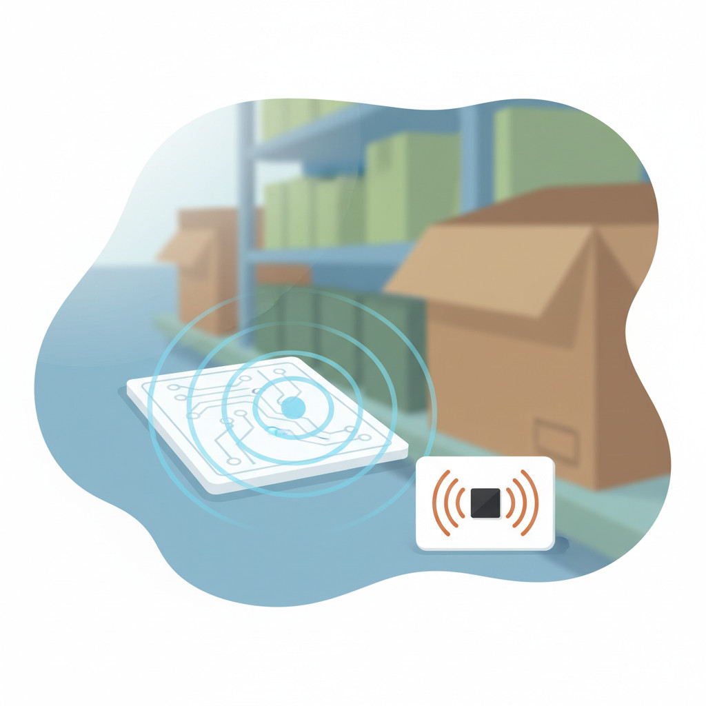 RFID tag near a reader