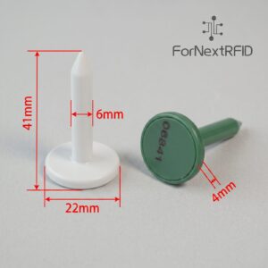 RFID Nail Tag 22×41mm | ABS Ultrasonic Tag | HF or UHF Chip Options