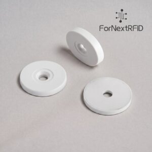 RFID Token Tag 25mm | ABS Ultrasonic RFID Coin Tag | 5mm Center Hole | LF & HF