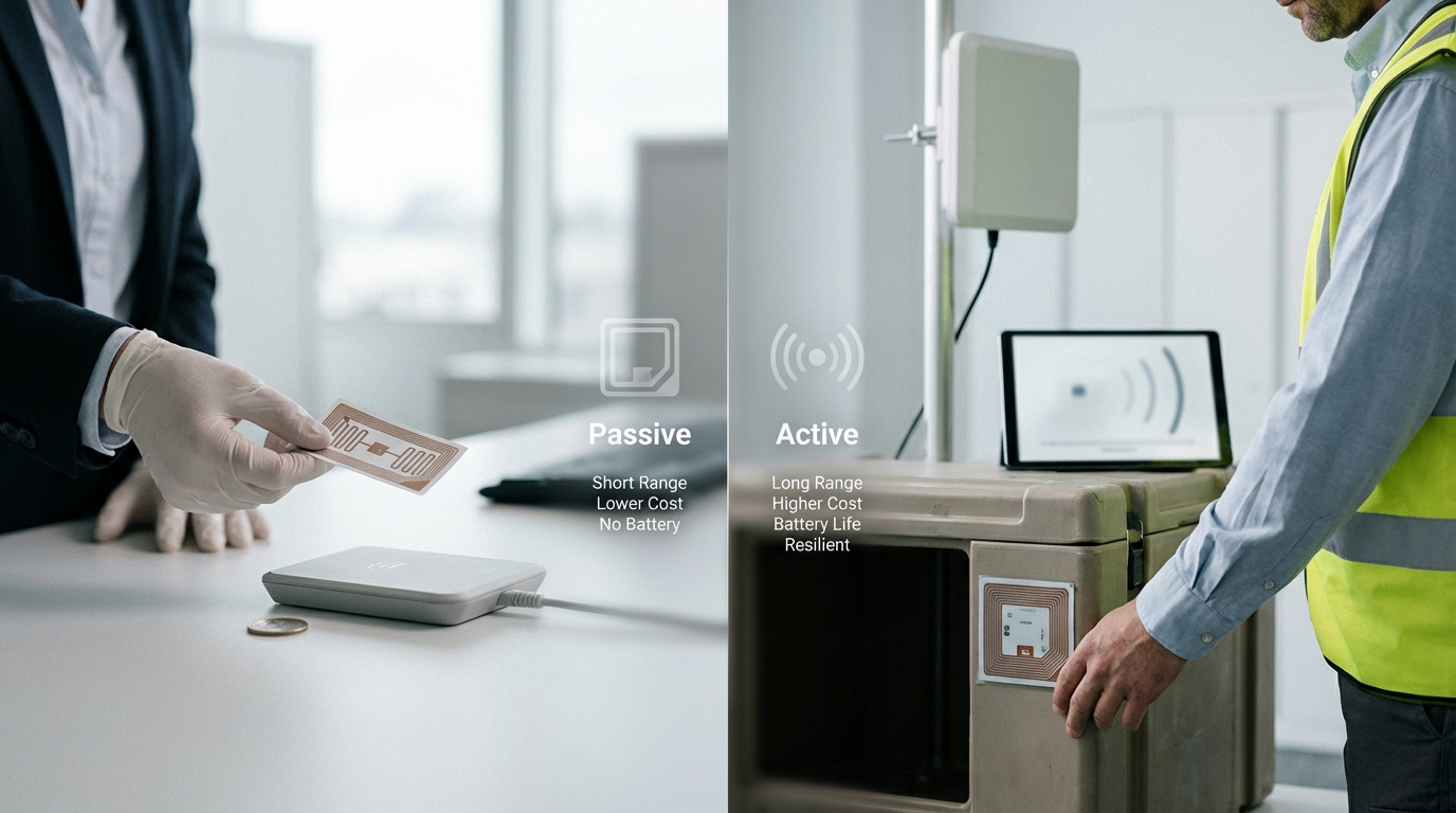 A Comparative Analysis of RFID Tag Types for Asset Tracking: Passive vs. Active