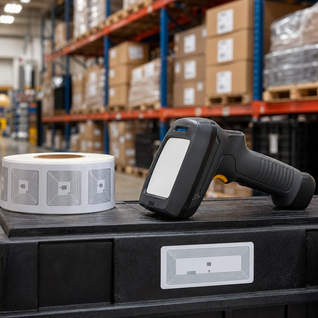 RFID tags applied in a manufacturing environment