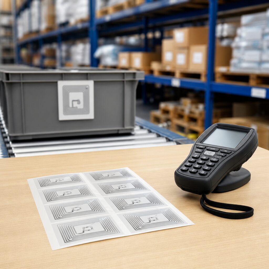 Retail environment illustrating GDPR compliance with RFID technology