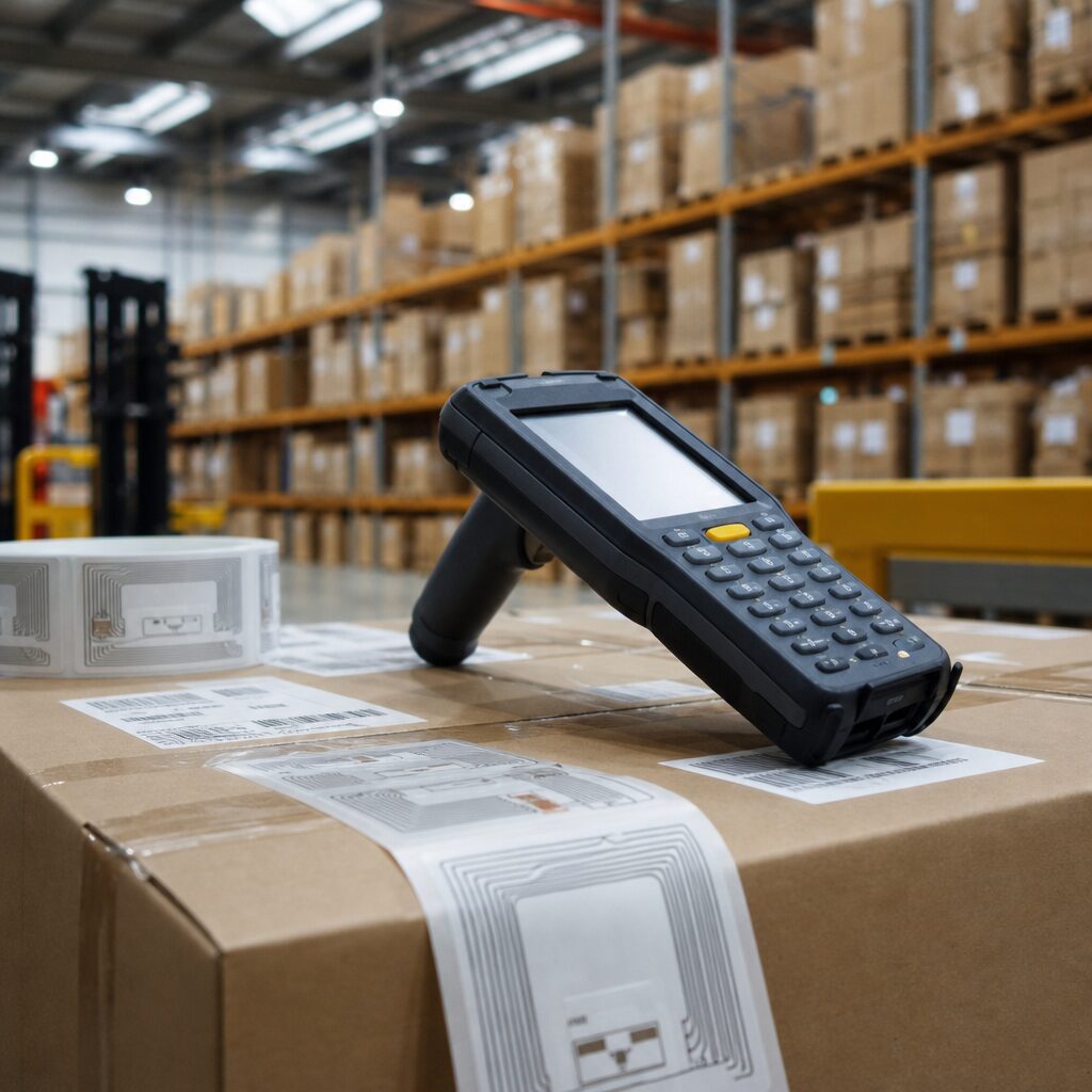 Logistics operations using RFID technology for tracking and management