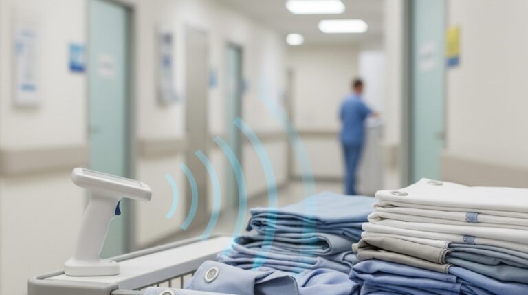 RFID labels for hospital linen tracking