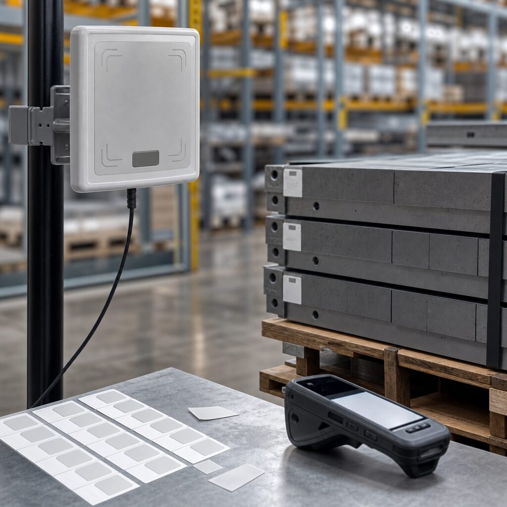 RFID antenna setup for on-metal application